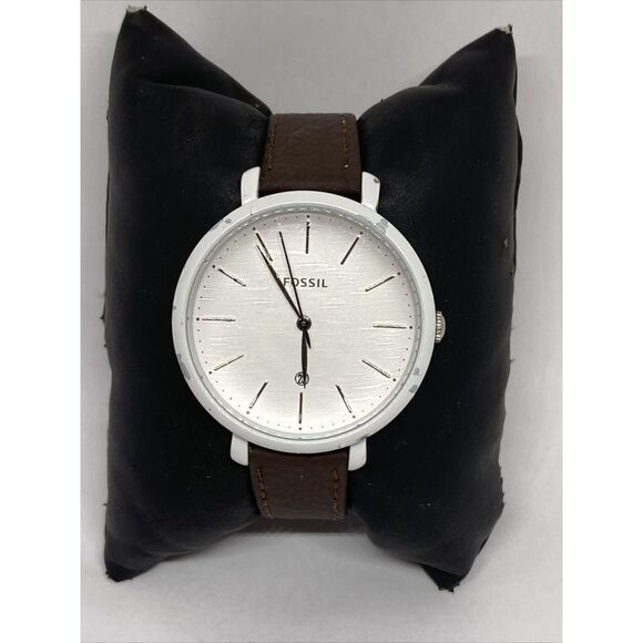 Fossil Jacqueline ES4397 Women's Brown Leather Analog Dial Quartz Watch UC118 - Picture 1 of 12